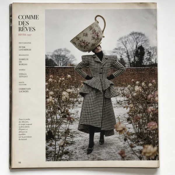 Surrealist Winter Garden Fashion Editorial