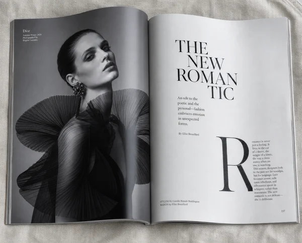 The New Romantic Magazine Spread