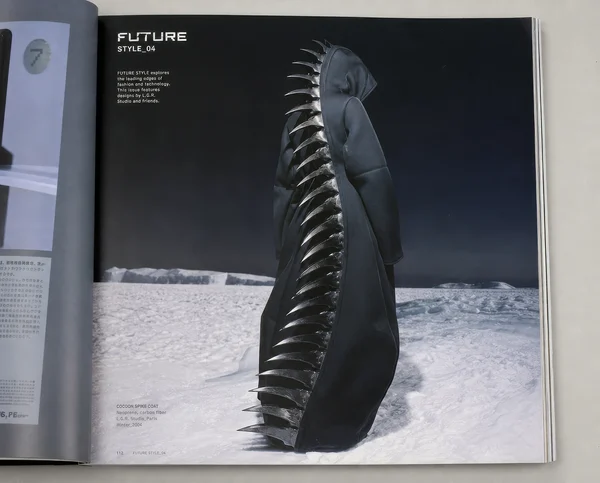 Futuristic Sculptural Spike Coat Design