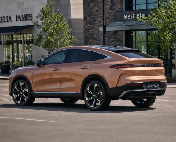 Metallic Copper SUV in a Suburban Parking Lot