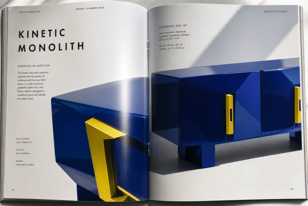 Kinetic Monolith Furniture Collection Spread