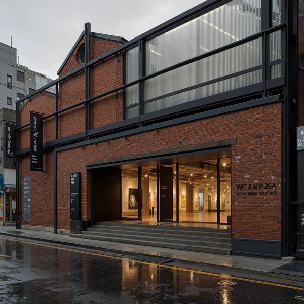 Modern Industrial Gallery Exterior