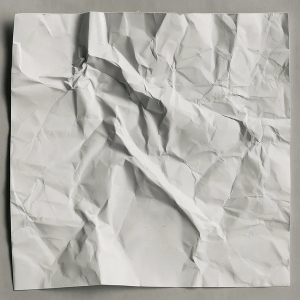 Crumpled White Paper Texture