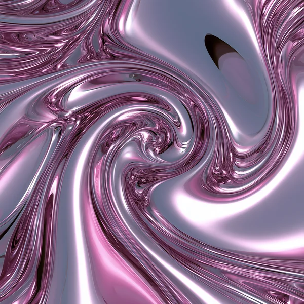 Swirling Liquid Chrome Abstract