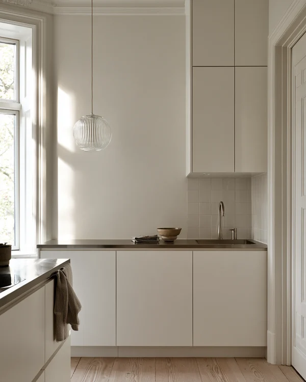 Minimalist Kitchen with Neutral Tones