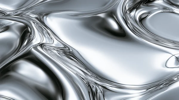 Liquid Chrome Abstract Surface
