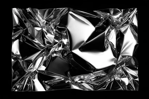 Abstract Chrome Foil Texture
