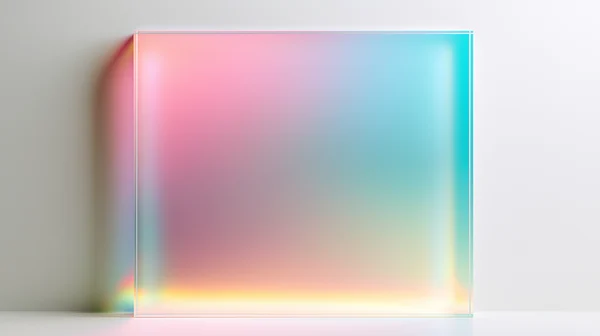 Prismatic Light Refraction on Glass