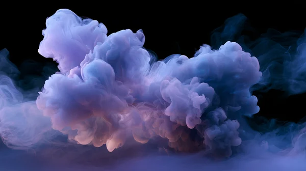 Ethereal Lavender Smoke Clouds