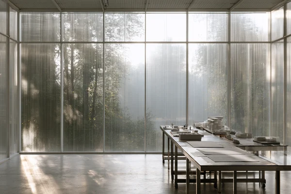 Minimalist Studio Workspace with Natural Light
