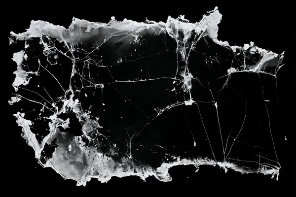 Cracked White Texture on Black