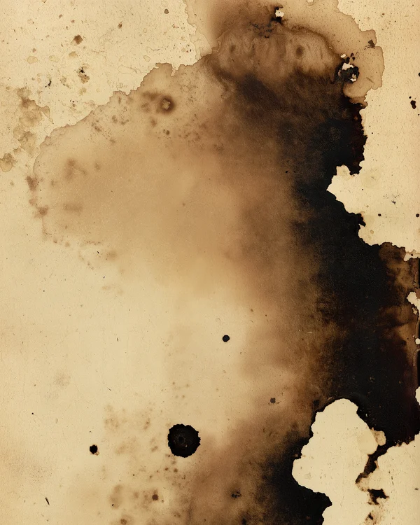 Aged Paper with Ink Stain Texture