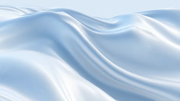 Flowing Blue Silk Waves