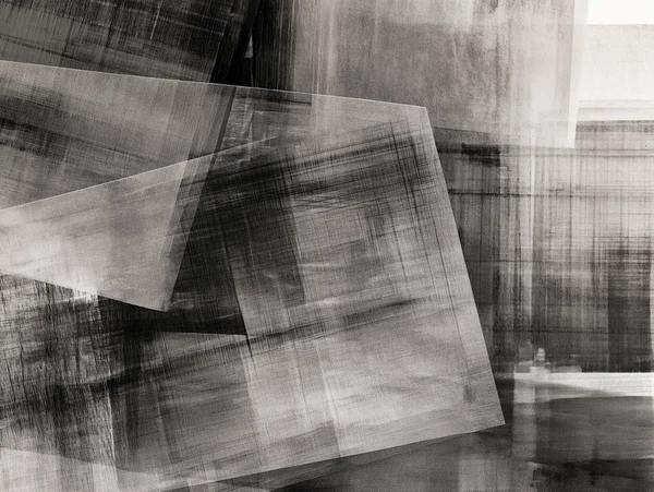 Monochrome Layered Abstract Composition