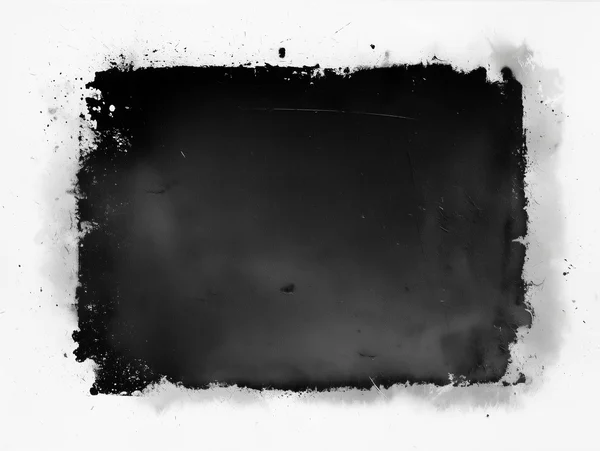 Distressed Black Ink Rectangle Texture