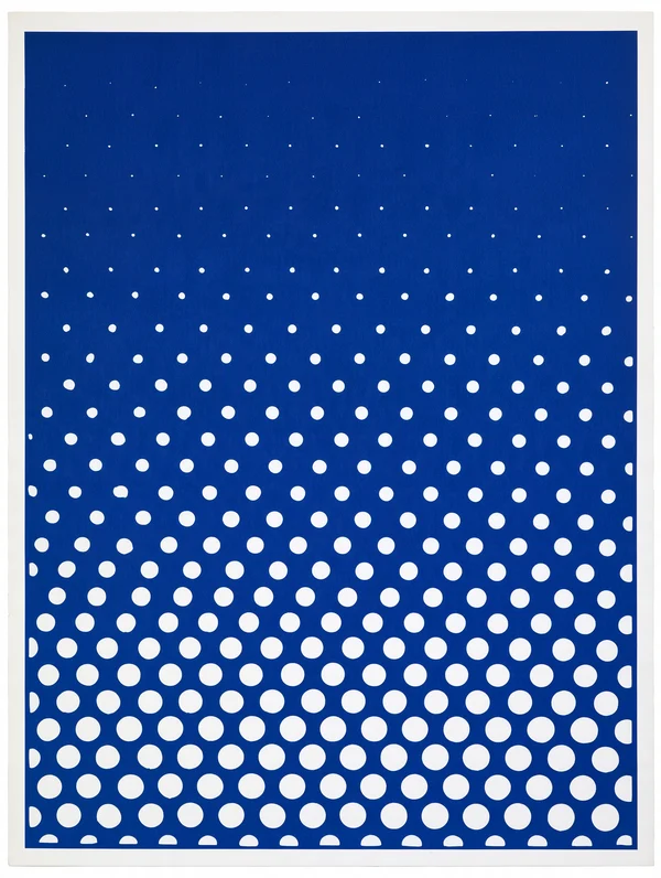 Blue Halftone Gradient Pattern