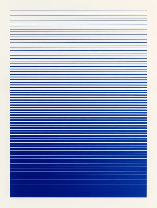 Blue Gradient Line Pattern