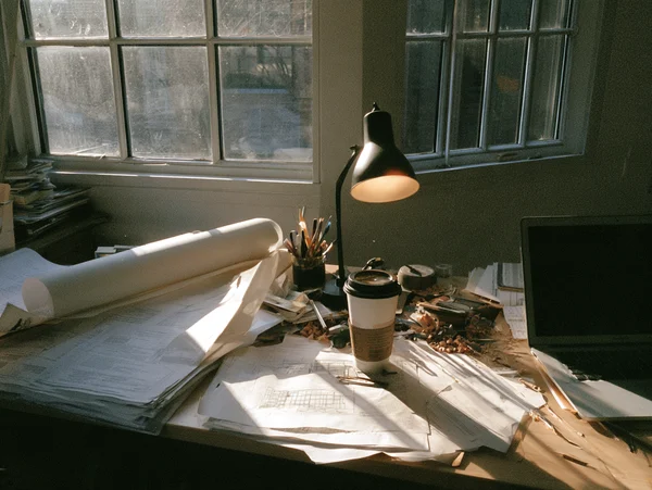 A Creative Workspace with Drafting Tools