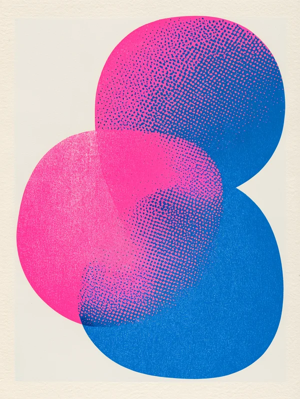 Overlapping Halftone Circles