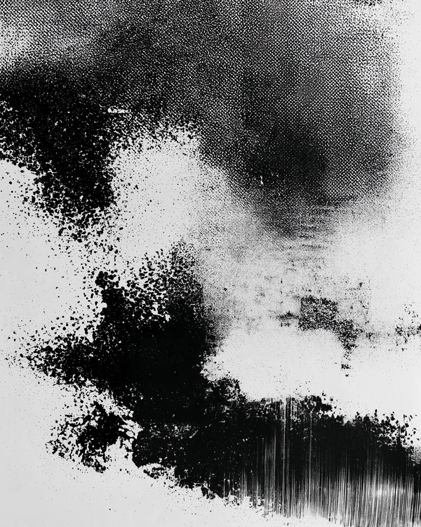 Monochrome Abstract Ink Texture
