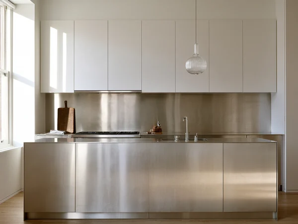 Minimalist Stainless Steel Kitchen Design