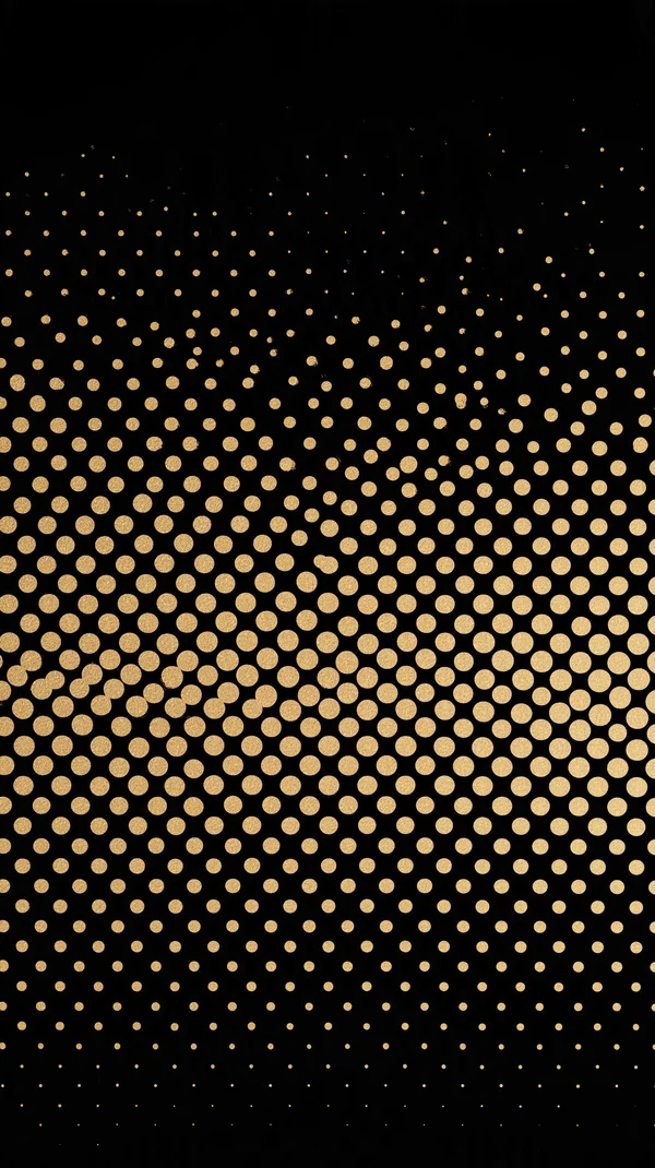 Gold Halftone Dot Pattern
