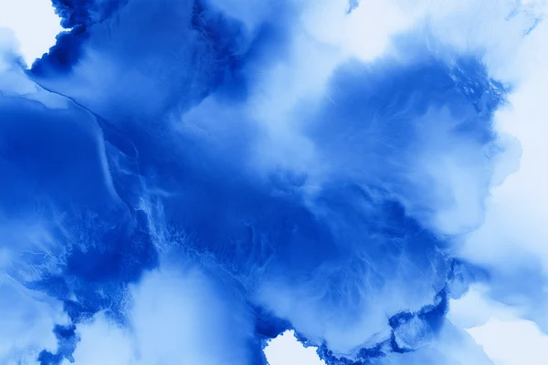 Cobalt Blue Watercolor Wash