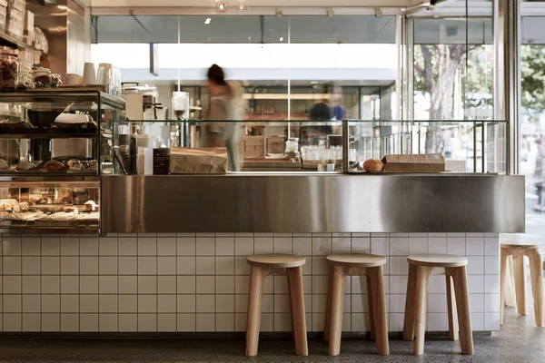 Modern Minimalist Cafe Counter and Seating