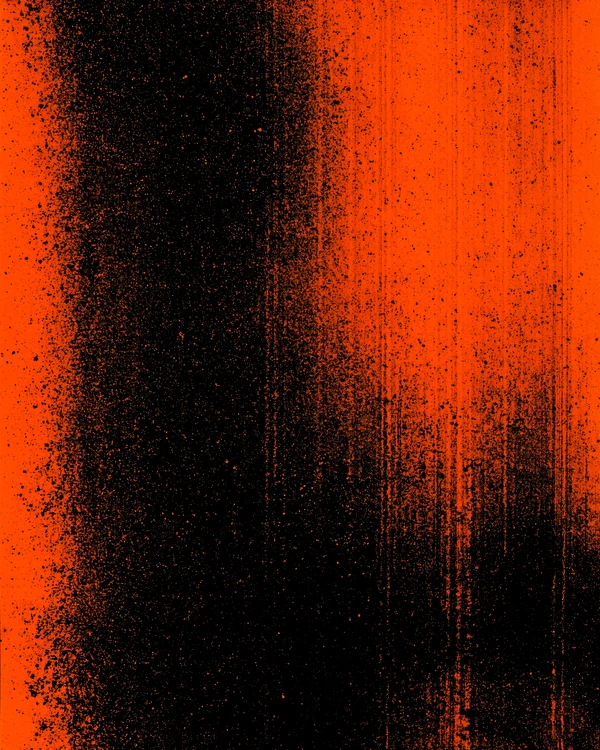 Gritty Orange and Black Abstract Texture