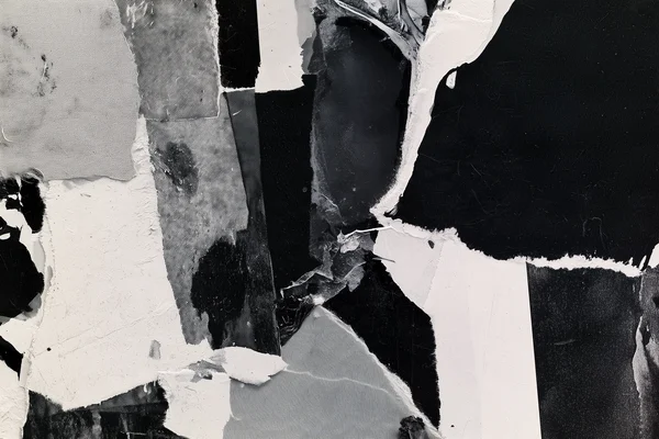 Monochrome Torn Paper Collage