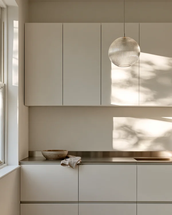 Minimalist Kitchen with Soft Natural Light