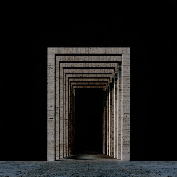 Monolithic Concrete Gateway in Void