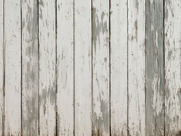 Weathered White Painted Wooden Planks