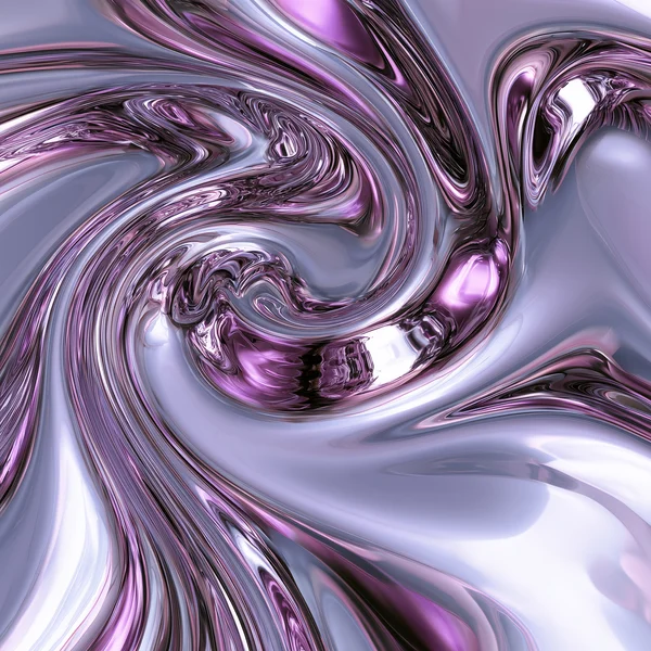 Abstract Violet Liquid Metal Swirl