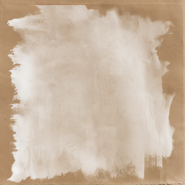 White Ink Wash on Brown Paper