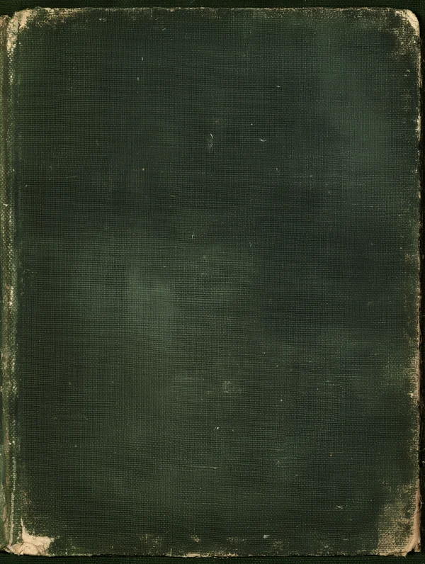 Worn Green Fabric Book Cover