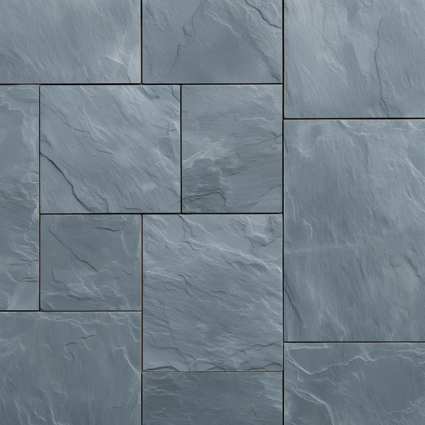 Blue Gray Slate Tile Flooring