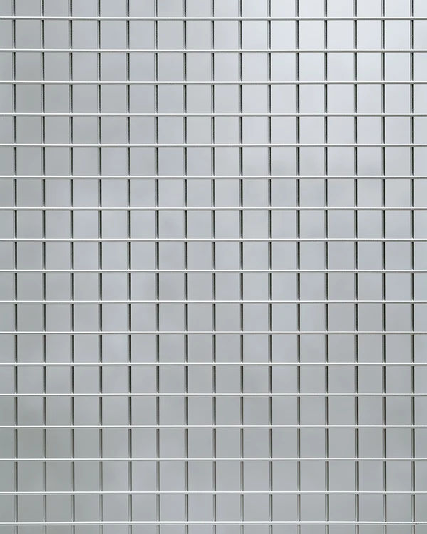 Silver Metal Wire Mesh Grid