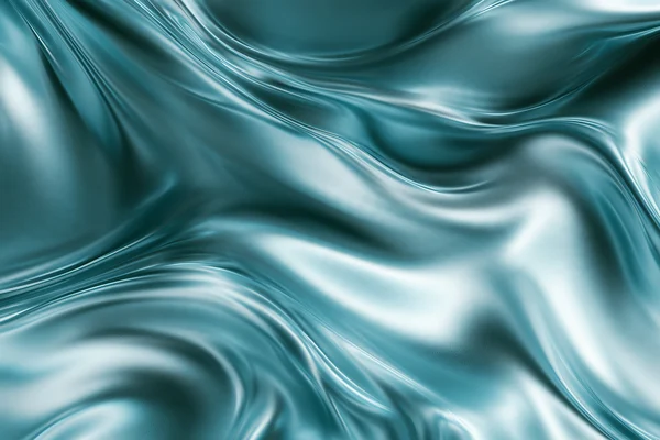 Teal Liquid Metallic Flow