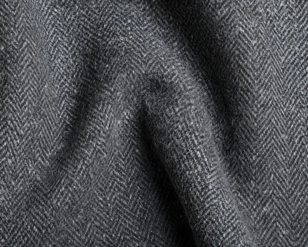 Gray Herringbone Wool Fabric Texture