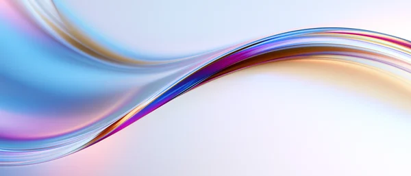 Abstract Iridescent Wave