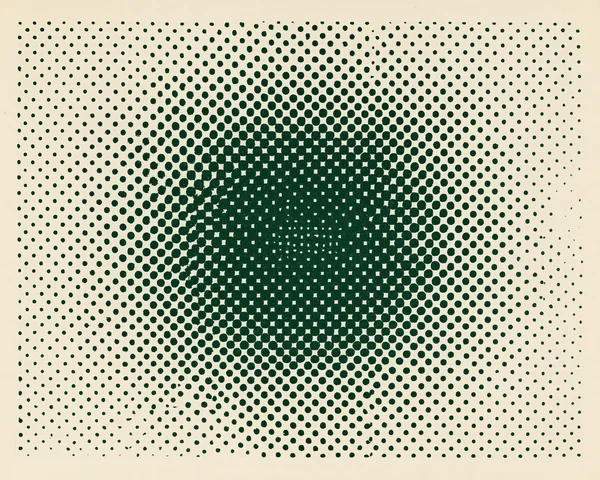 Green Halftone Dot Gradient Pattern