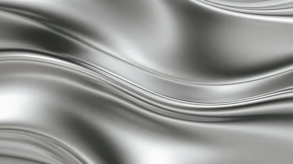 Abstract Silver Satin Wave