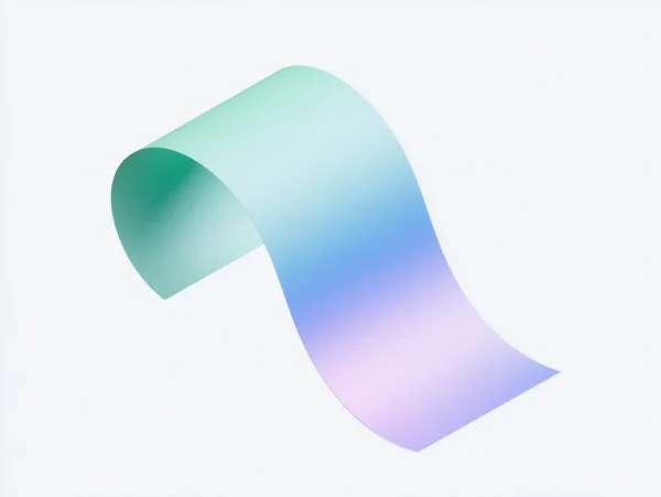 Minimalist Gradient Ribbon