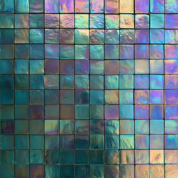Iridescent Glass Tile Grid