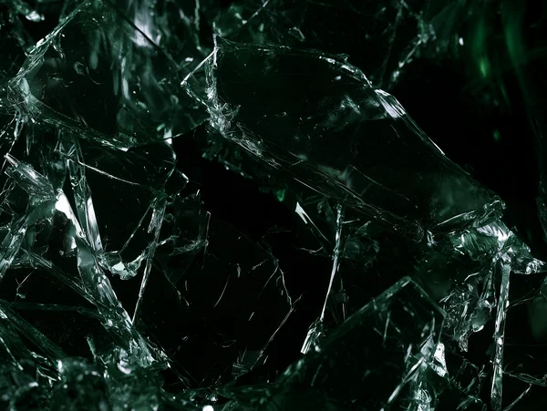 Shattered Dark Glass Shards