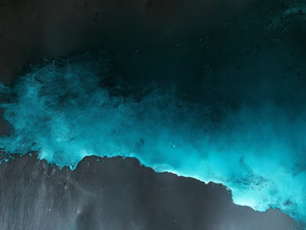 Turquoise Ink on Dark Paper