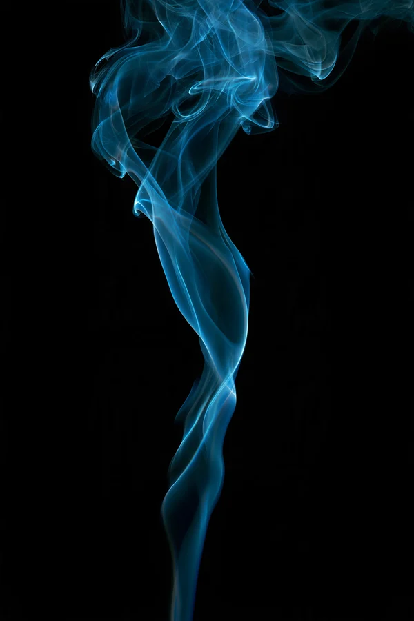 Electric Blue Smoke Ribbon
