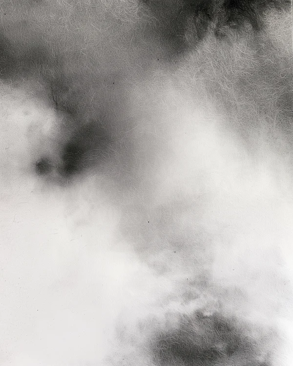Abstract Monochrome Ink Wash Texture