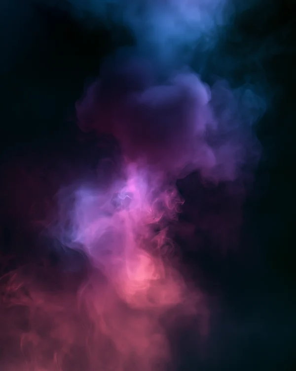 Vibrant Colorful Smoke Clouds